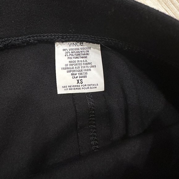 Vince. Black Back Seam Stitch Legging - Picture 13 of 14